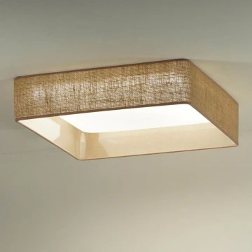 Brilagi - Plafón LED VELVET SQUARE LED/24W/230V marrón