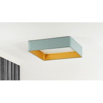 Brilagi - Plafón LED VELVET SQUARE LED/24W/230V menta