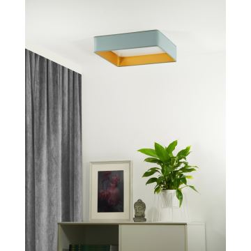 Brilagi - Plafón LED VELVET SQUARE LED/24W/230V menta