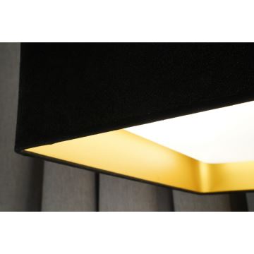 Brilagi - Plafón LED VELVET SQUARE LED/24W/230V negro