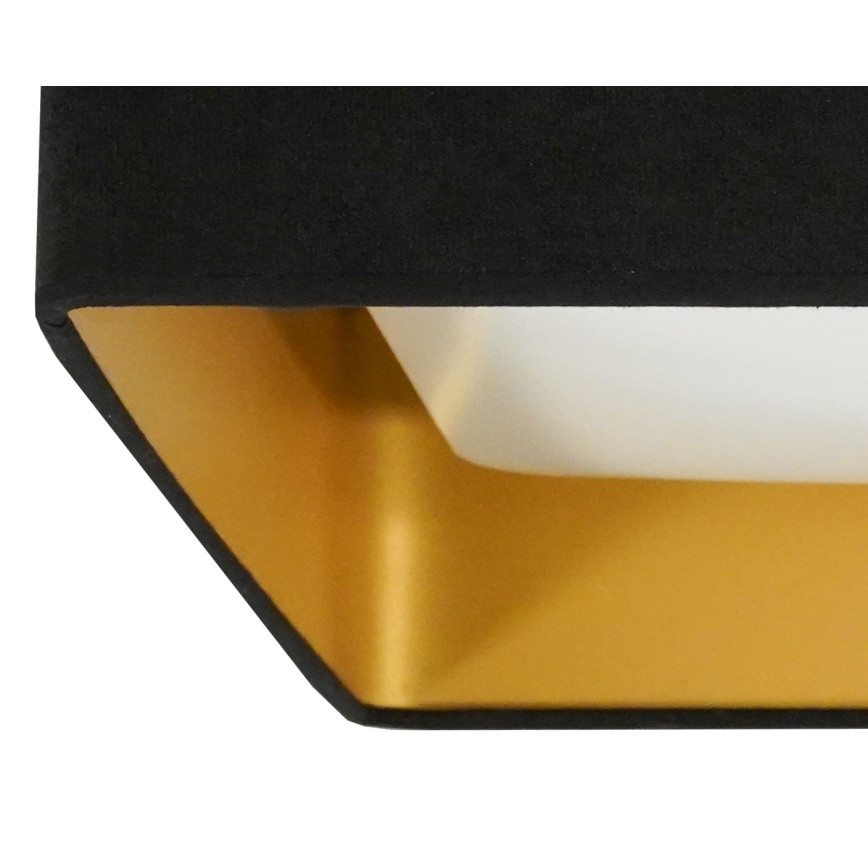 Brilagi - Plafón LED VELVET SQUARE LED/24W/230V negro