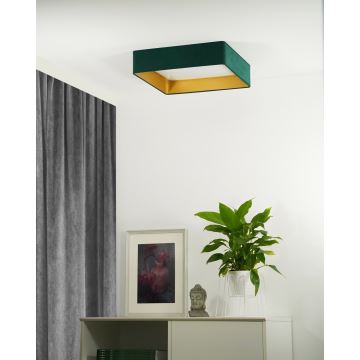 Brilagi - Plafón LED VELVET SQUARE LED/24W/230V Verde