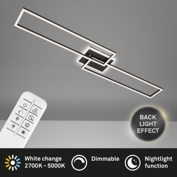 Brilo - Lámpara de techo LED regulable FRAME 2xLED/20W/230V 2700-6500K + dálkové ovládán