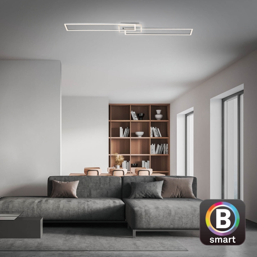 Brilo - Lámpara de techo LED regulable FRAME 2xLED/20W/230V 2700-6500K Wi-Fi Tuya + control remoto