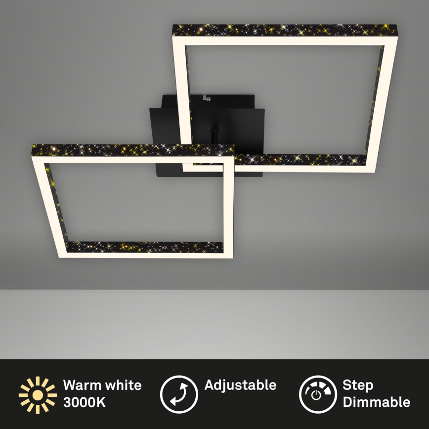 Brilo - Lámpara de techo LED regulable FRAME 2xLED/9W/230V