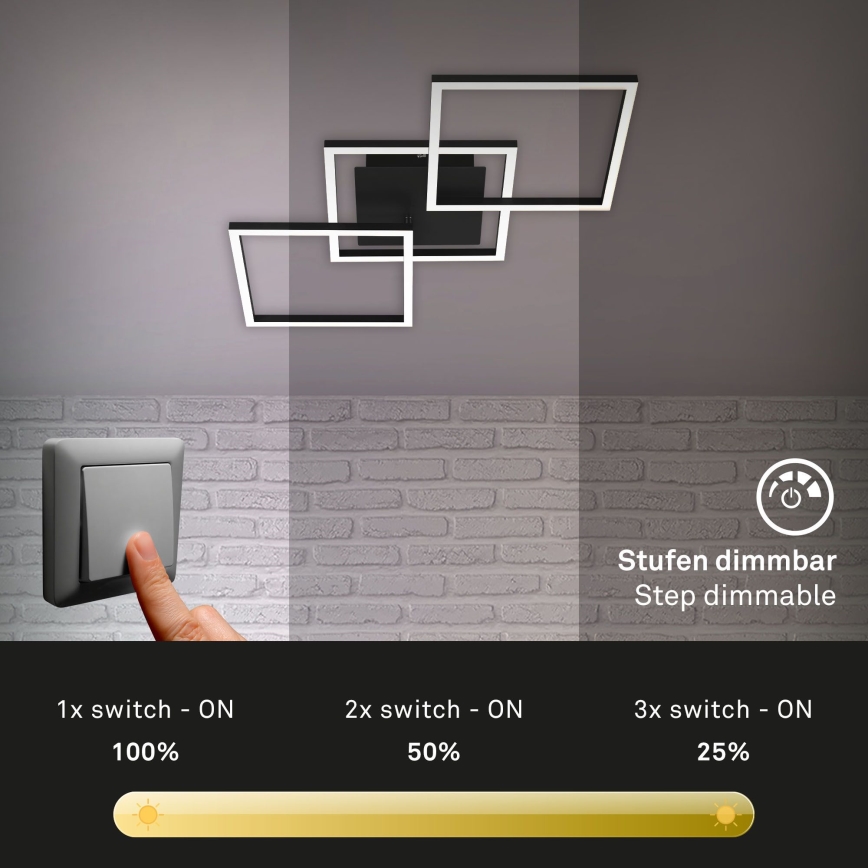 Brilo - Lámpara de techo LED regulable FRAME LED/30W/230V