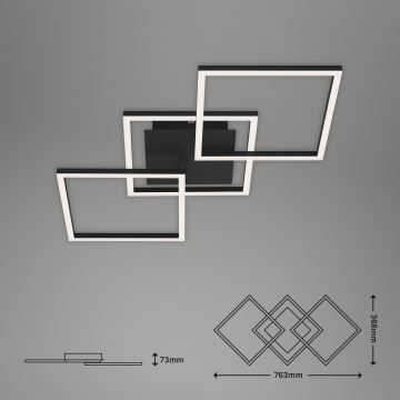 Brilo - Lámpara de techo LED regulable FRAME LED/30W/230V