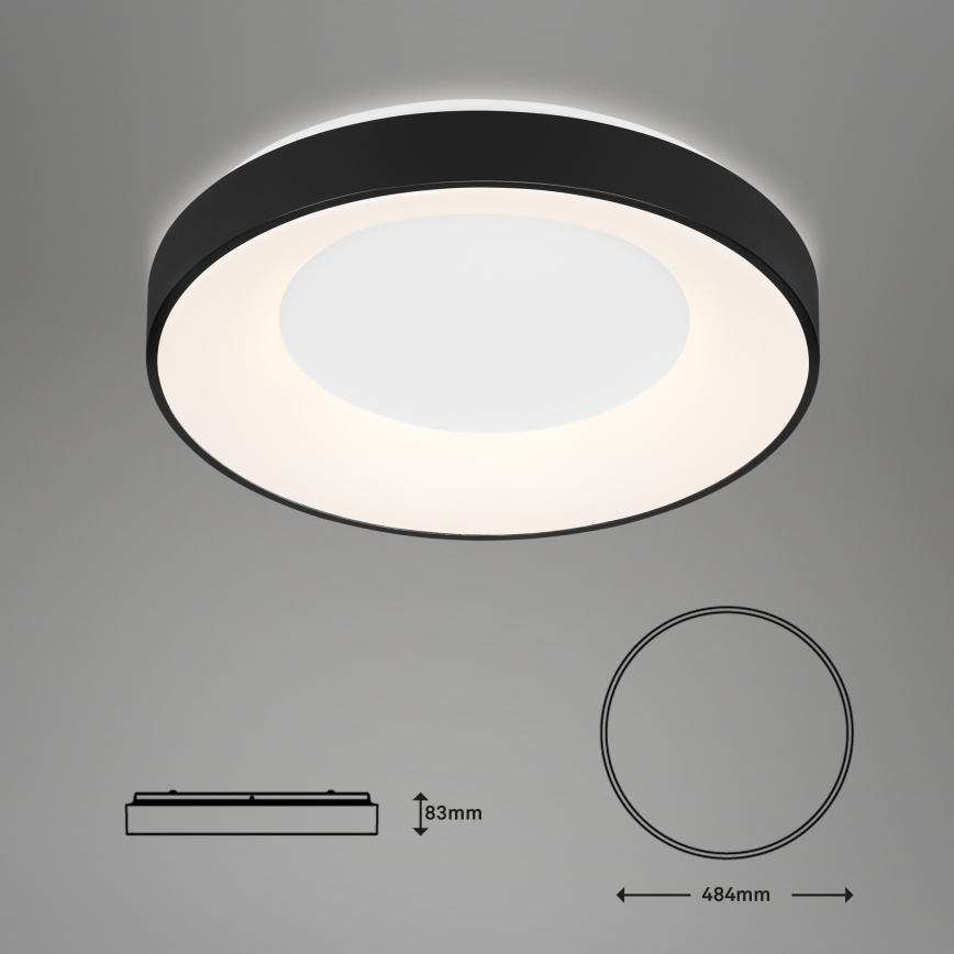 Brilo - Plafón LED regulable RONDO LED/36W/230V 3000-6500K + control remoto