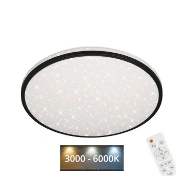 Brilo - Plafón LED regulable STARRY SKY LED/24W/230V 3000-6000K + control remoto