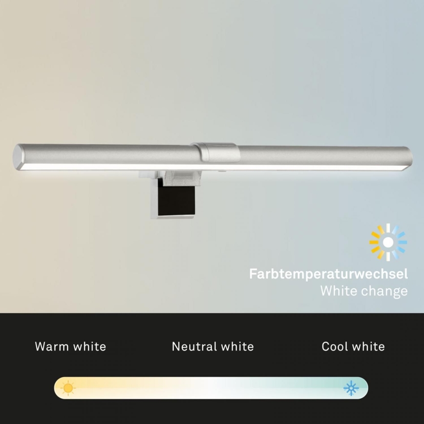 Briloner 2303-014 - Iluminación LED regulable para monitores LED/3,5W/5V 3000/4500/6500K