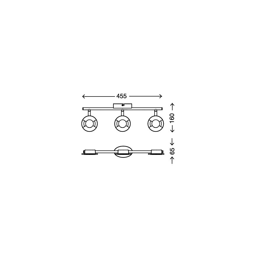 Briloner 2798-022 - Foco STONE LED 3xLED/4,5W/230V
