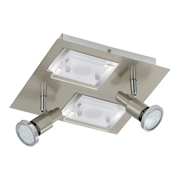 Briloner 2879-042 - LED Plafón COMBINATA 2xGU10/3W + 2xLED/5W/230V