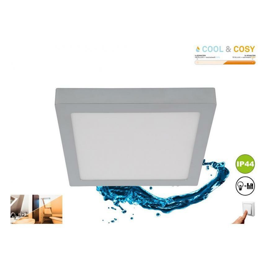 Briloner 3142-018 - Plafón LED Baño COOL&COSY LED/21W/230V 2700/4000K IP44