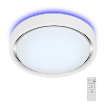 Briloner 3227-016 - Lámpara LED RGB regulable con sensor TALENA LED/24W/230V blanco + mando a distancia