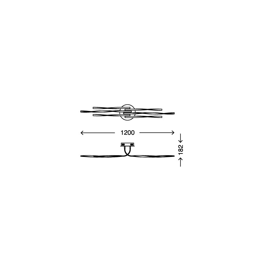 Briloner 3340-062 - Plafón LED regulable TWIN 6xLED/7,5W/230V