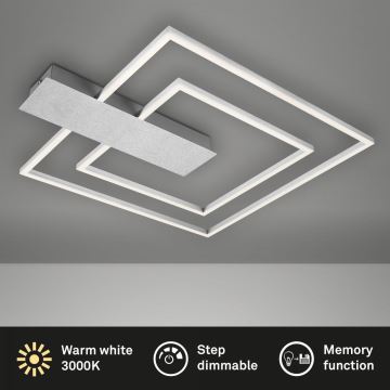 Briloner 3545-018 - Plafón LED regulable NICO LED/25W/230V cromo