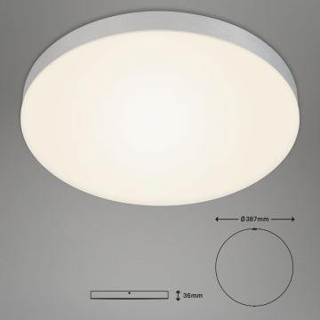 Briloner 7068-014 - Plafón LED FLAME LED/24,5W/230V 3000K diá. 38 cm plata