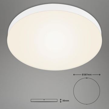 Briloner 7068-016 - Plafón LED FLAME LED/24,5W/230V 3000K diá. 38 cm blanco