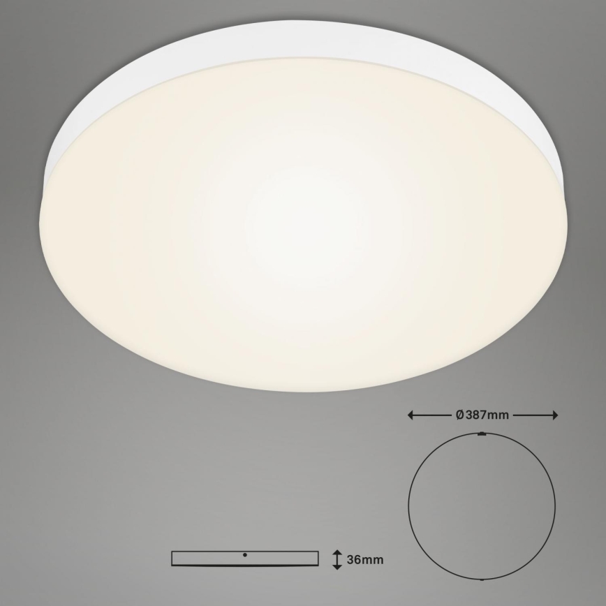 Briloner 7068-016 - Plafón LED FLAME LED/24,5W/230V 3000K diá. 38 cm blanco