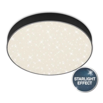 Briloner 7074-415 - Plafón LED STAR SKY LED/21W/230V 4000K diá. 28 cm negro