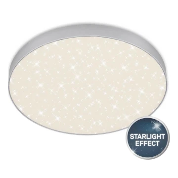 Briloner 7075-414 - Plafón LED STAR SKY LED/24,5W/230V 4000K diá. 38 cm plata