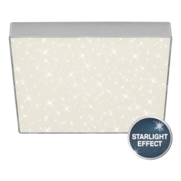 Briloner 7078-414 - Plafón LED STAR SKY LED/21W/230V 4000K 28x28 cm plata