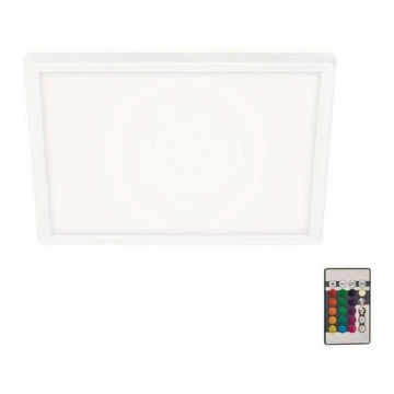 Briloner 7090-416 - Plafón LED RGBW regulable SLIM LED/15W/230V + control remoto