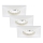 Briloner 7205-036 - SET 3x Lámpara empotrable de baño LED ATTACH LED/5W/230V IP44 blanco