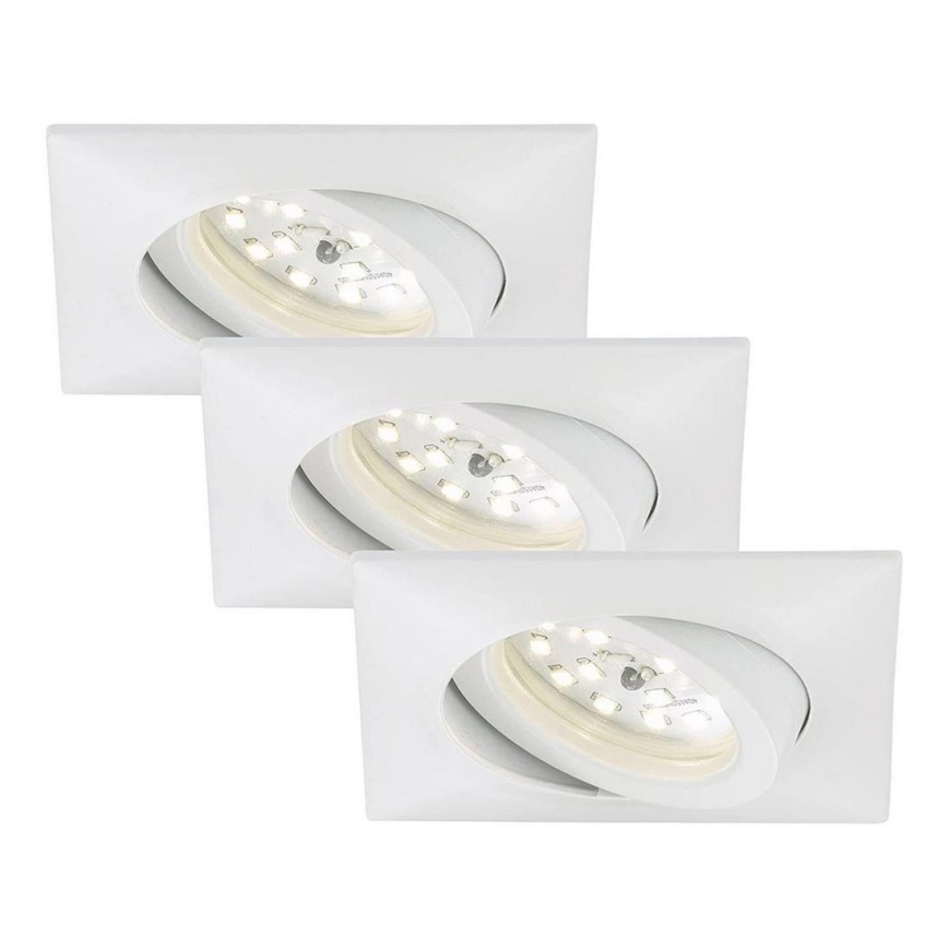 Briloner 7210-036 - SET 3x Lámpara empotrable de baño LED ATTACH LED/5W/230V IP23 blanco