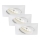 Briloner 7210-036 - SET 3x Lámpara empotrable de baño LED ATTACH LED/5W/230V IP23 blanco