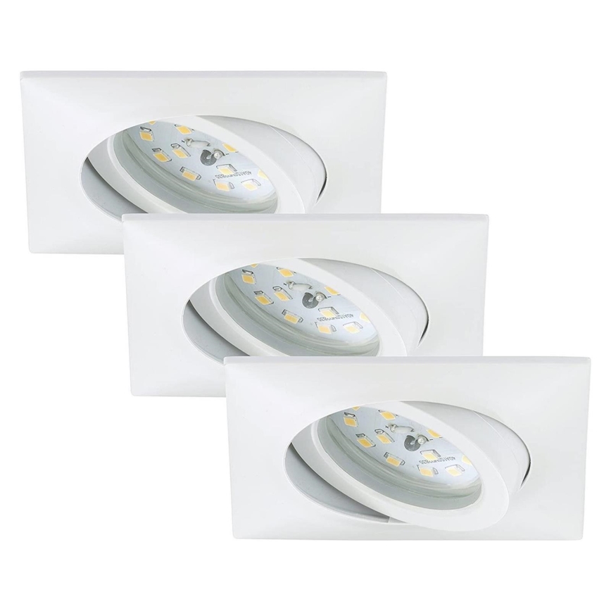 Briloner 7210-036 - SET 3x Lámpara empotrable de baño LED ATTACH LED/5W/230V IP23 blanco