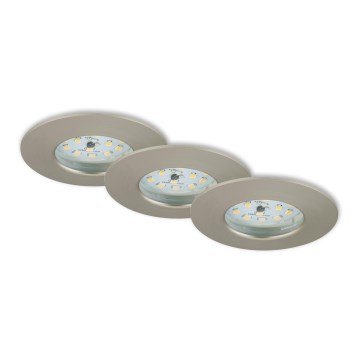 Briloner 7231-032 - SET 3x LED Regulable cuarto de baño empotrable ATTACH claro LED/5,5W/230V IP44