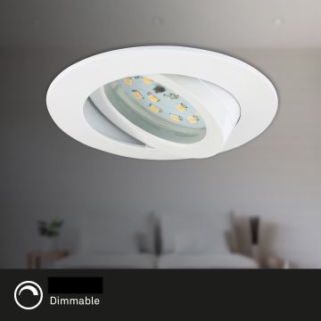 Briloner 7232-016 - Lámpara empotrable de baño LED regulable LED/5,5W/230V IP23