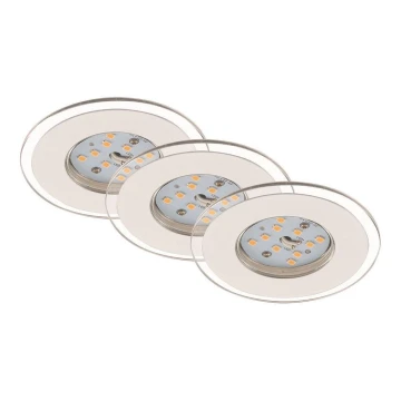 Briloner 7257-036 - SET 3x Lámpara empotrable de baño LED ATTACH LED/4,5W/230V IP44