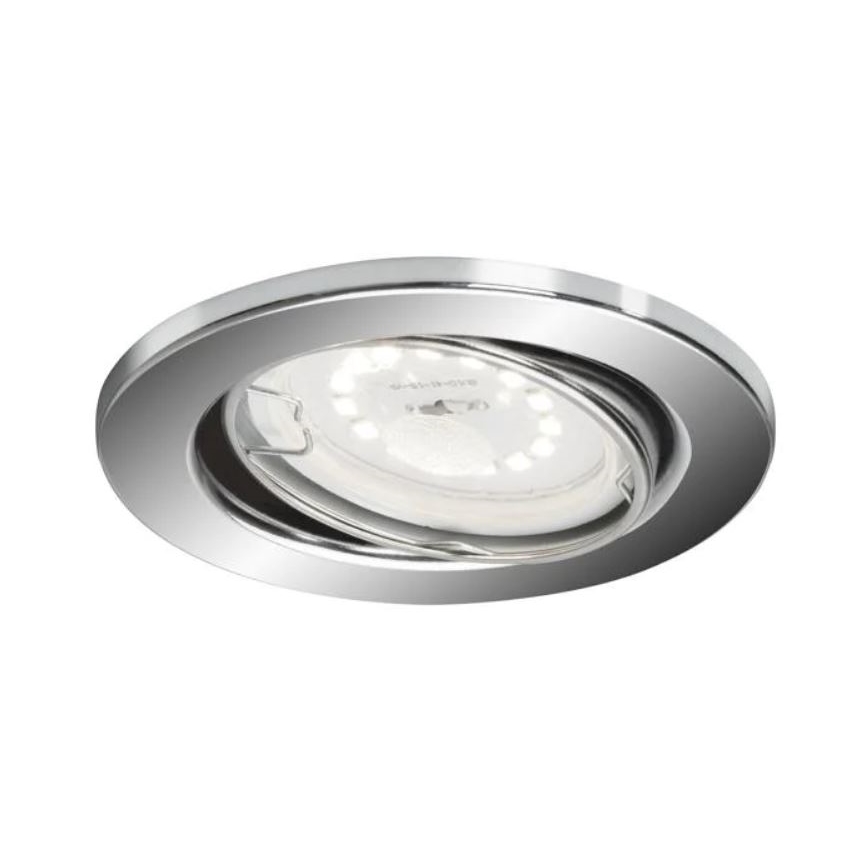 Briloner 7277-038 - SET 3x Lámpara empotrable de baño LED regulable 1xGU10/5W/230V IP23