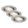Briloner 7277-039 - SET 3x Lámpara empotrable de baño LED regulable 1xGU10/5W/230V IP23