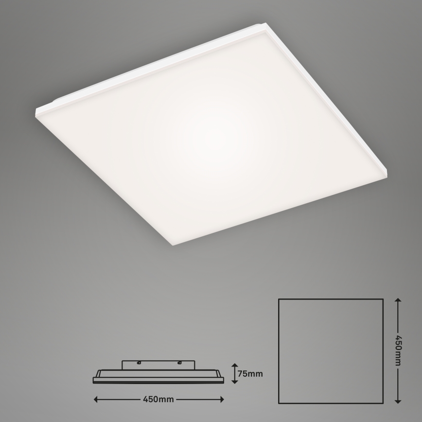 Briloner 7378-116 - Plafón LED regulable FRAMELESS LED/24W/230V 3000-6500K + control remoto