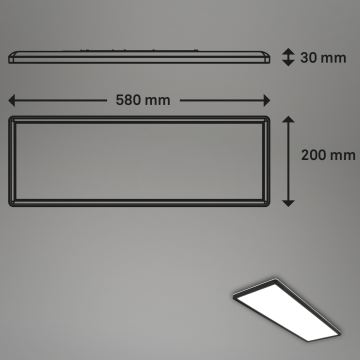 Briloner 7402-415 - Plafón LED SLIM LED/22W/230V