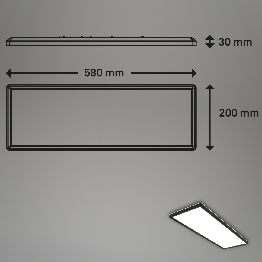 Briloner 7402-415 - Plafón LED SLIM LED/22W/230V