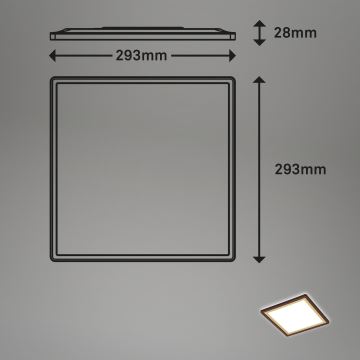 Briloner 7457-417 - Plafón LED DECO LED/18W/230V