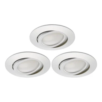 Briloner 8309-039 - SET 3x Lámpara empotrable de baño LED regulable LED/5W/230V IP23