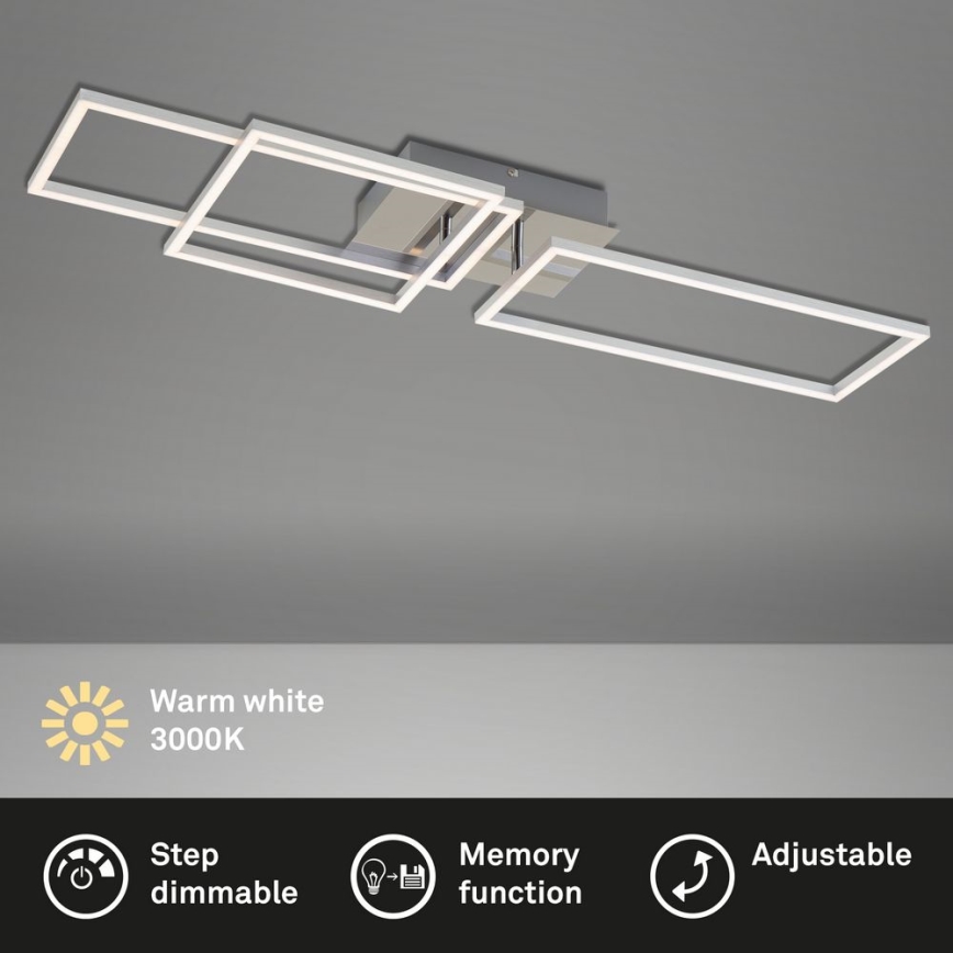 Briloner - Lámpara de techo LED regulable FRAME LED/44W/230V