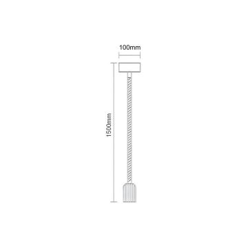 Cable de alimentación 1xE27/60W/230V 1,5 m