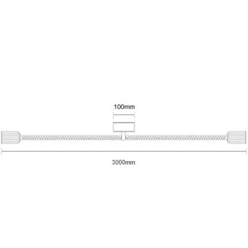 Cable de alimentación 2xE27/60W/230V 3 m