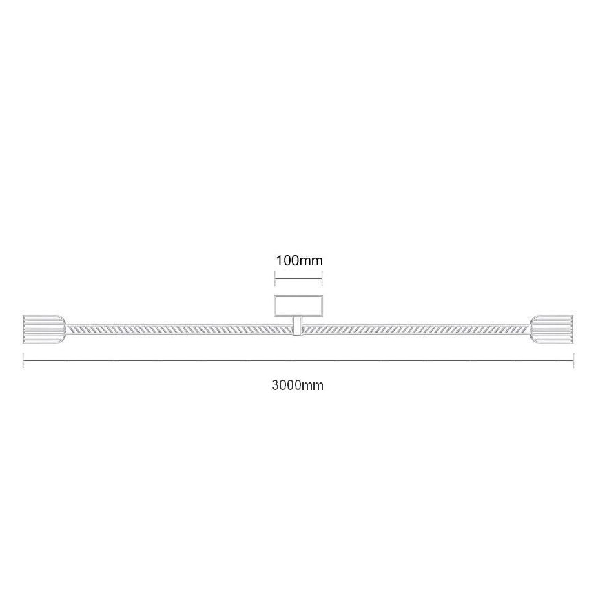 Cable de alimentación 2xE27/60W/230V 3 m