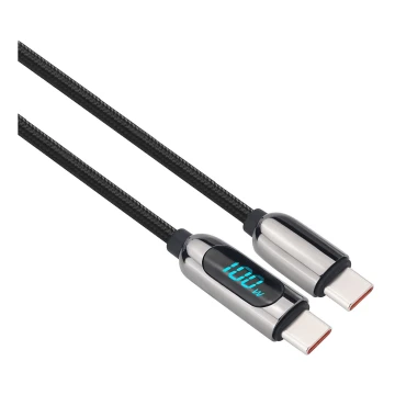 Cable USB-C con pantalla 100W 1m