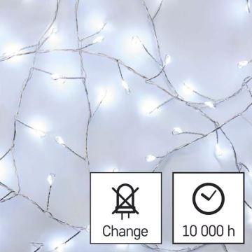 Cadena de Navidad LED 100xLED/3xAA 2,7 m blanco frío