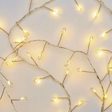 Cadena de Navidad LED 100xLED/3xAA 2,7m blanco cálido