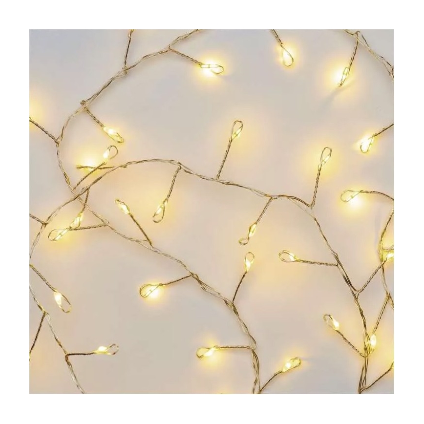 Cadena de Navidad LED 100xLED/3xAA 2,7m blanco cálido