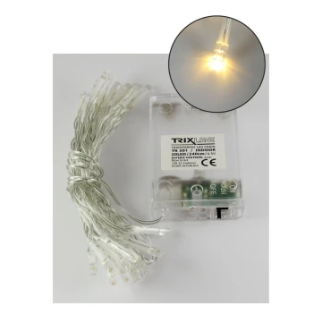 Cadena de Navidad LED 20xLED/2 funciones 2,4m blanco cálido